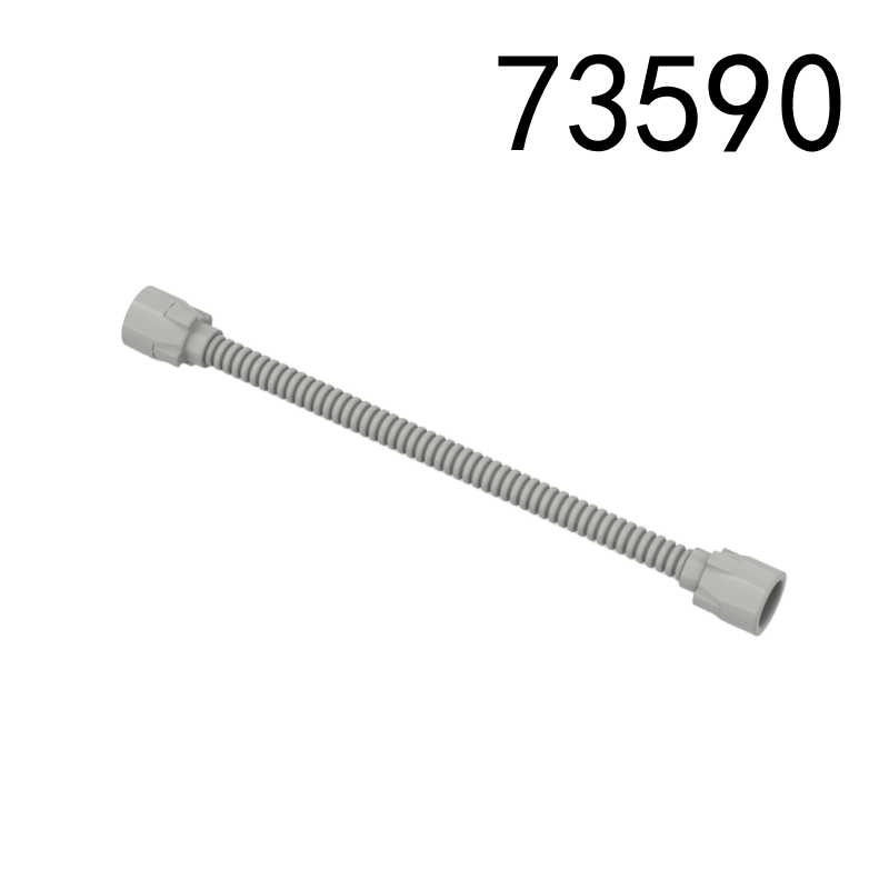 Domestic Building Blocks 73590 8.5L Two Section Knot Hose 6211 6.8CM Compatible with Technology Parts MOC Accessories