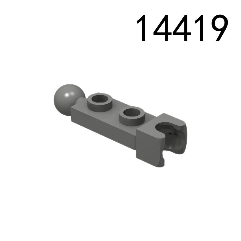 Item No: 14419 Plate, Modified 1 x 2 with Tow Ball and Small Tow Ball Socket on Ends Chinese Compatible with LEGO