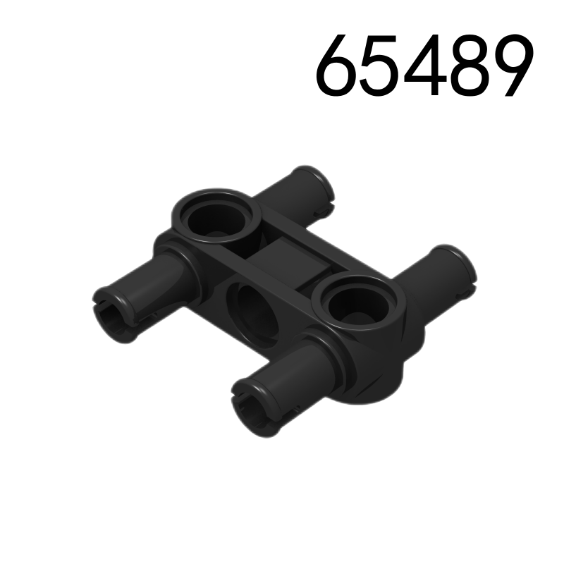 Item No: 48989 Technic, Pin Connector Perpendicular 3L with 4 Pins  Alternate Item No: 65489 Chinese Compatible with LEGO
