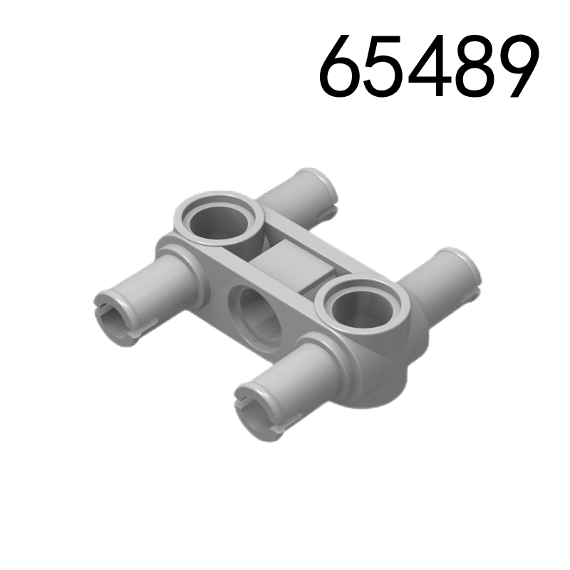 Item No: 48989 Technic, Pin Connector Perpendicular 3L with 4 Pins  Alternate Item No: 65489 Chinese Compatible with LEGO