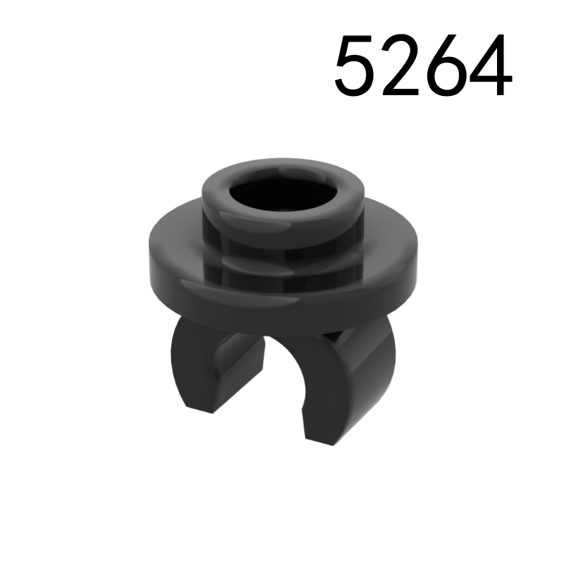 Item No: 5264 Plate, Round 1 x 1 with Clip on Bottom Chinese Compatible with LEGO