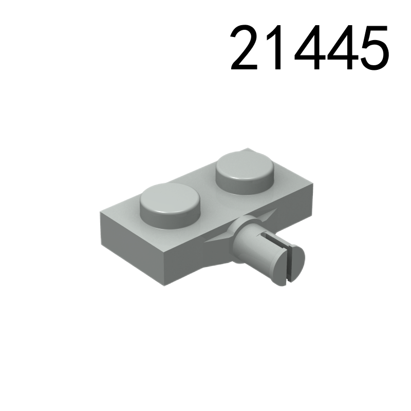 Item No: 21445  Plate, Modified 1 x 2 with Wheel Holder  Chinese Compatible with LEGO