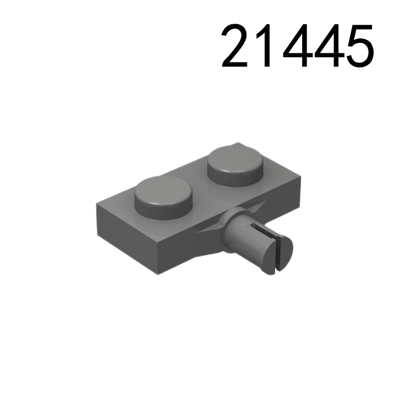 Item No: 21445  Plate, Modified 1 x 2 with Wheel Holder  Chinese Compatible with LEGO