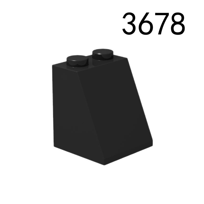 Domestic Building Block 3678 2x2x2 Sloped Brick Compatible with Baseplate and Loose Pieces MOC Accessories 90512