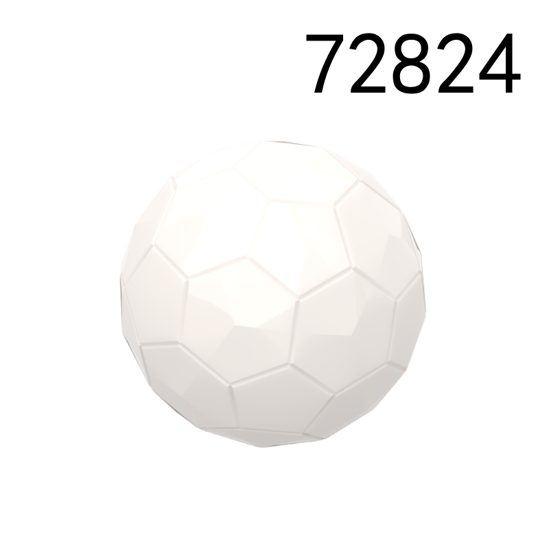 Item No: 72824 Ball, Sports Soccer Plain Item No: x45  Alternate Chinese Compatible with LEGO