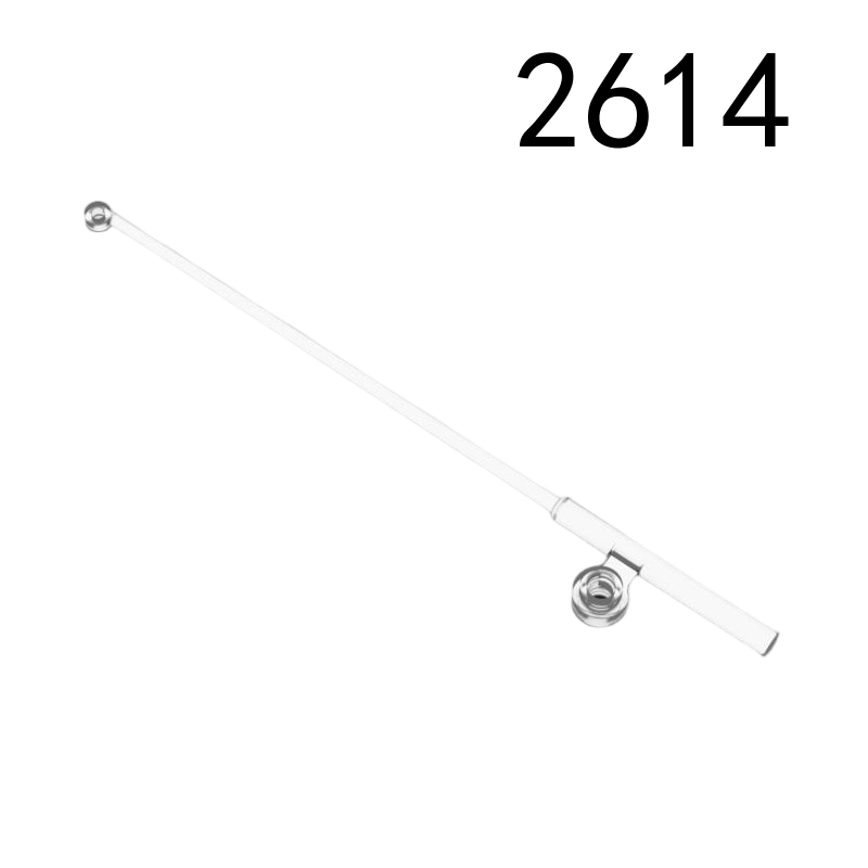 Item No: 2614 Minifigure, Utensil Fishing Rod / Pole, 12L   Alternate Item No: 96858 Chinese Compatible with LEGO