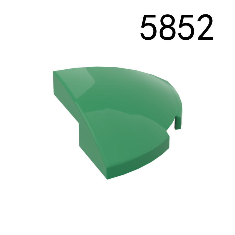 Item No: 5852 Slope, Curved 2 x 2 x 2/3 Corner Round  Chinese Compatible with LEGO