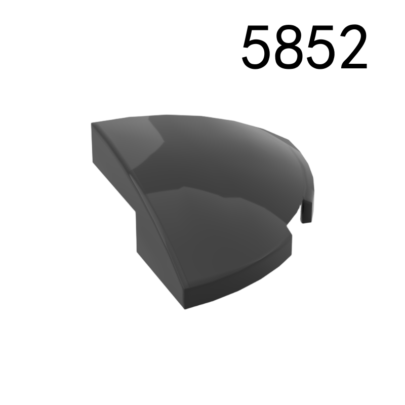 Item No: 5852 Slope, Curved 2 x 2 x 2/3 Corner Round  Chinese Compatible with LEGO