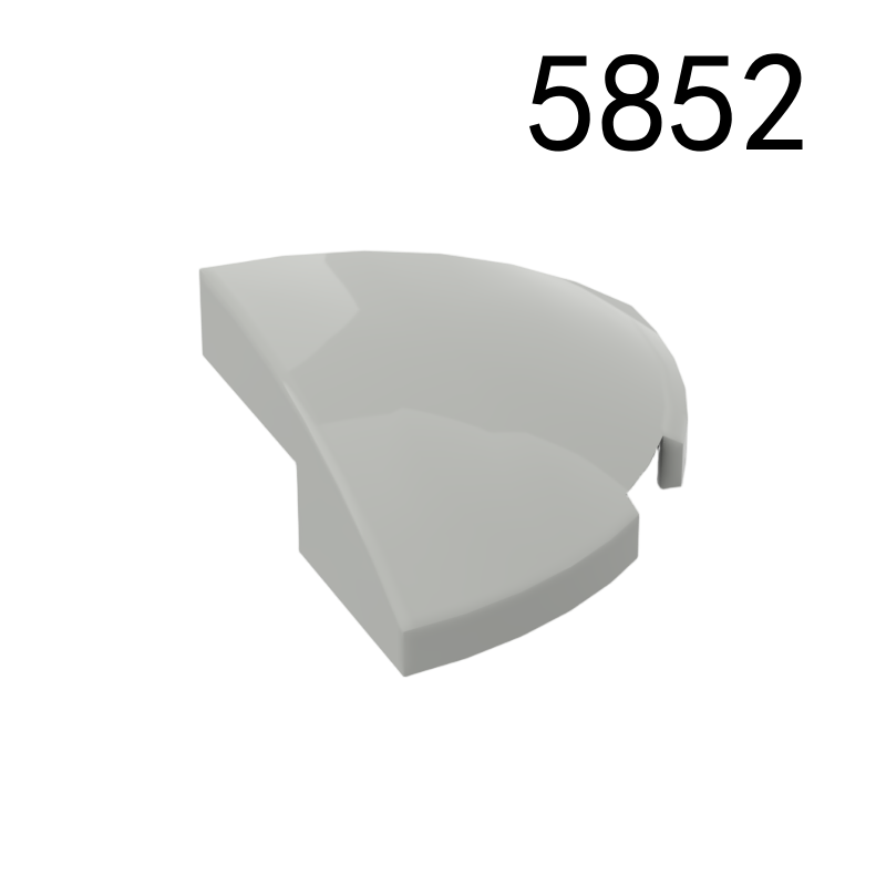 Item No: 5852 Slope, Curved 2 x 2 x 2/3 Corner Round  Chinese Compatible with LEGO