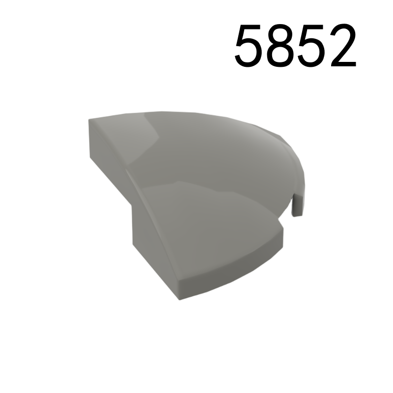 Item No: 5852 Slope, Curved 2 x 2 x 2/3 Corner Round  Chinese Compatible with LEGO