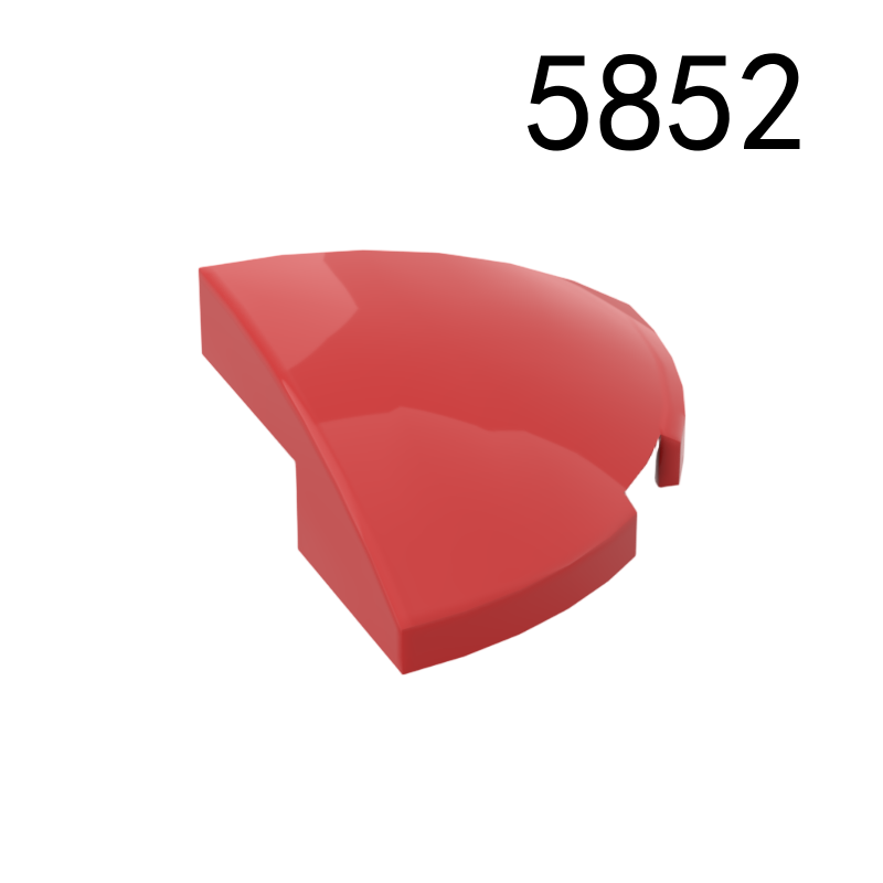 Item No: 5852 Slope, Curved 2 x 2 x 2/3 Corner Round  Chinese Compatible with LEGO