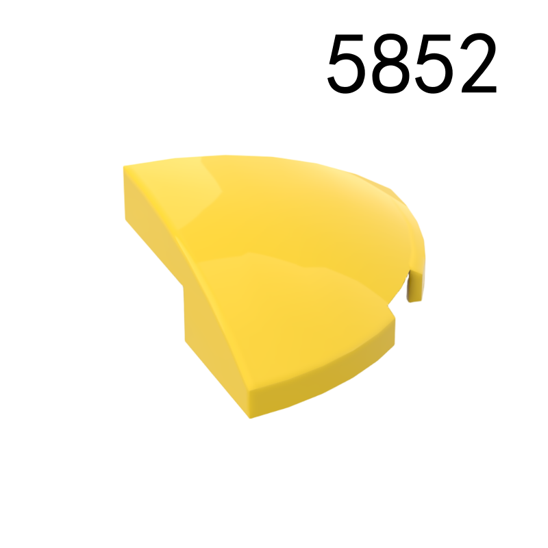 Item No: 5852 Slope, Curved 2 x 2 x 2/3 Corner Round  Chinese Compatible with LEGO