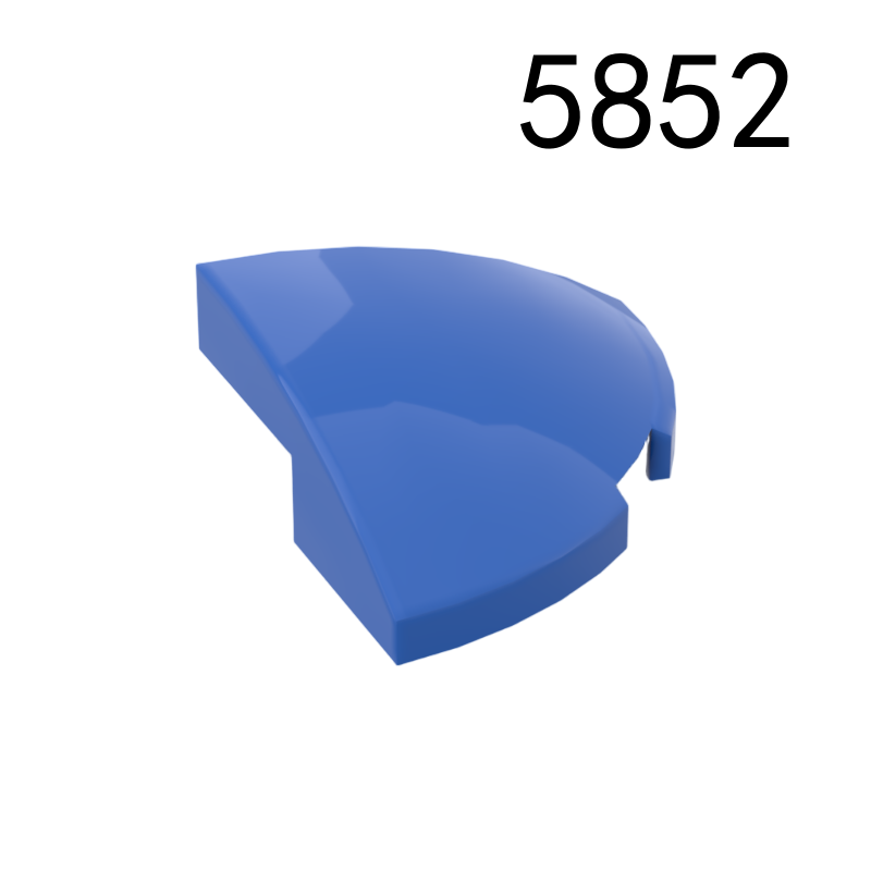 Item No: 5852 Slope, Curved 2 x 2 x 2/3 Corner Round  Chinese Compatible with LEGO