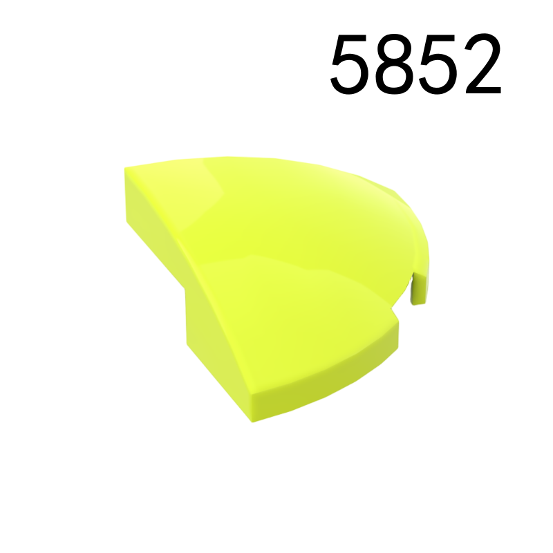 Item No: 5852 Slope, Curved 2 x 2 x 2/3 Corner Round  Chinese Compatible with LEGO