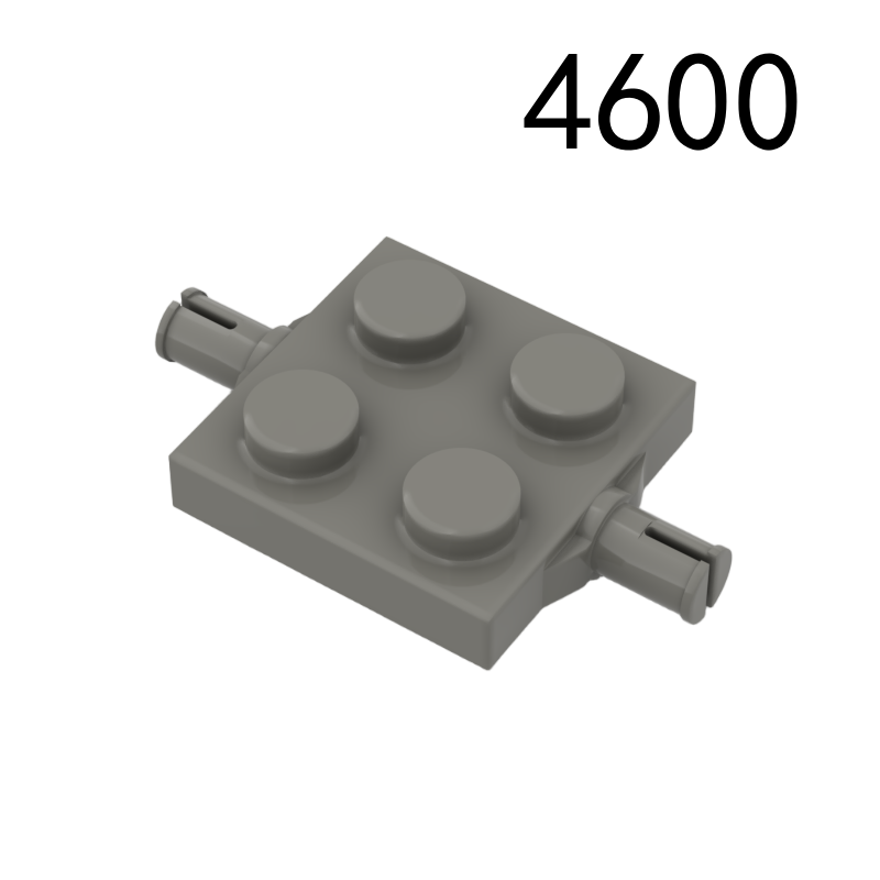 Item No: 4600 Plate, Modified 2 x 2 with Wheels Holder   Alternate Item No: 67687 Chinese Compatible with LEGO