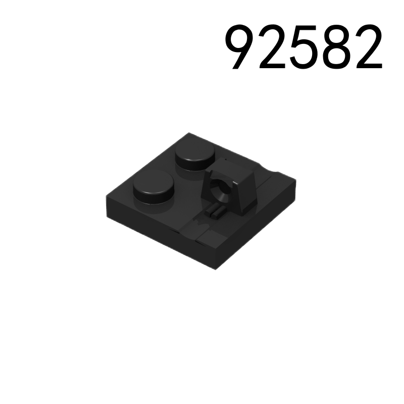 Item No: 92582  Hinge Plate 2 x 2 Locking with 1 Finger on Top   Alternate Item No: 53968 Chinese Compatible with LEGO