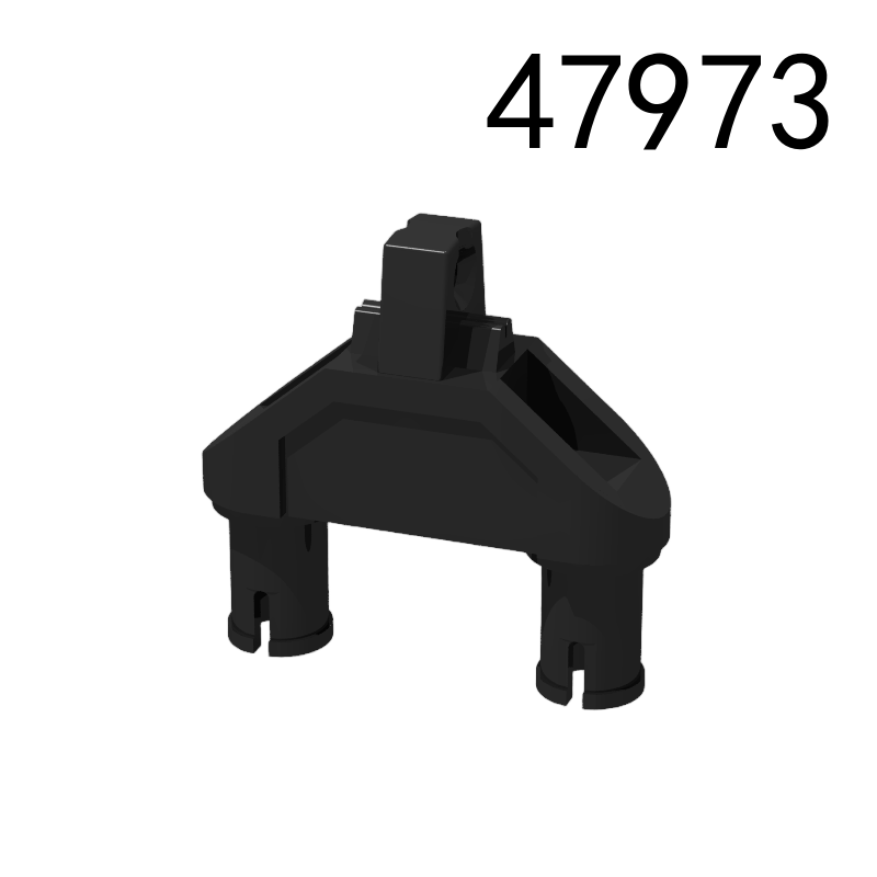 Item No: 47973 Hinge 1 x 3 with Two Pins, Locking 1 Finger - Round Pin Holes  Chinese Compatible with LEGO