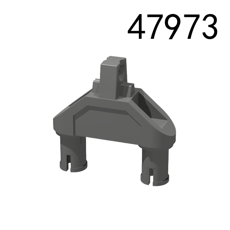 Item No: 47973 Hinge 1 x 3 with Two Pins, Locking 1 Finger - Round Pin Holes  Chinese Compatible with LEGO