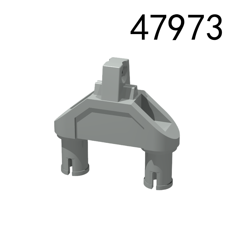 Item No: 47973 Hinge 1 x 3 with Two Pins, Locking 1 Finger - Round Pin Holes  Chinese Compatible with LEGO