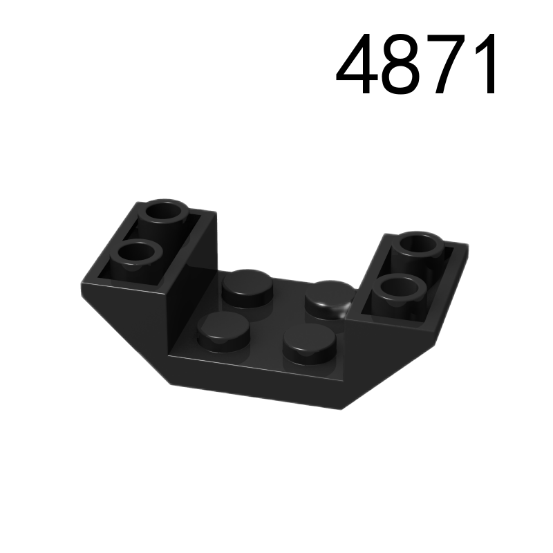 Item No: 4871 Slope, Inverted 45 4 x 2 Double with 2 x 2 Cutout Chinese Compatible with LEGO