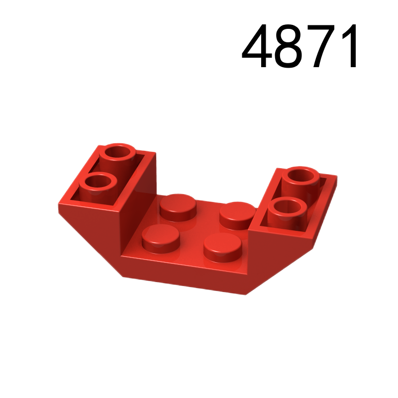 Item No: 4871 Slope, Inverted 45 4 x 2 Double with 2 x 2 Cutout Chinese Compatible with LEGO