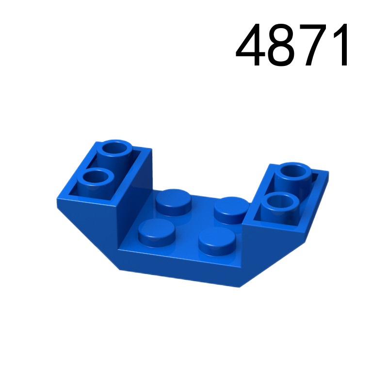 Item No: 4871 Slope, Inverted 45 4 x 2 Double with 2 x 2 Cutout Chinese Compatible with LEGO