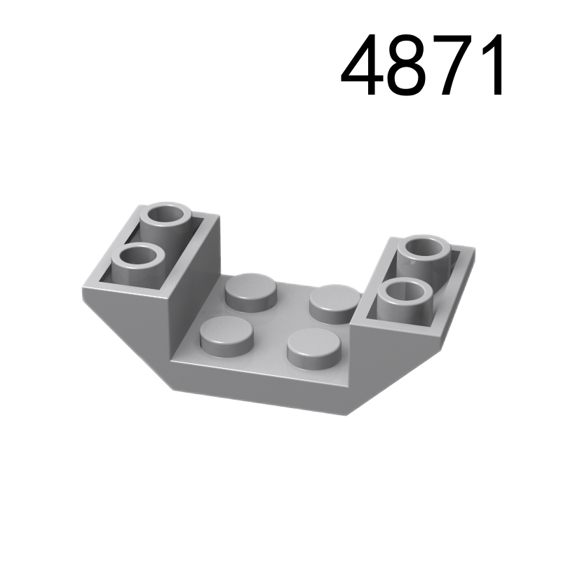 Item No: 4871 Slope, Inverted 45 4 x 2 Double with 2 x 2 Cutout Chinese Compatible with LEGO