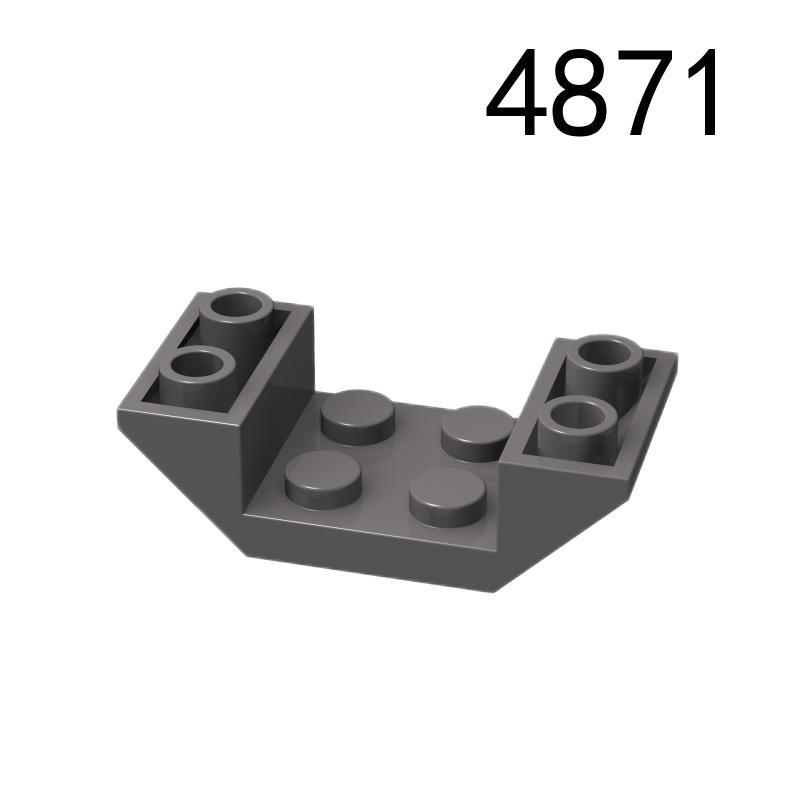 Item No: 4871 Slope, Inverted 45 4 x 2 Double with 2 x 2 Cutout Chinese Compatible with LEGO