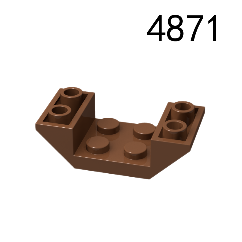 Item No: 4871 Slope, Inverted 45 4 x 2 Double with 2 x 2 Cutout Chinese Compatible with LEGO