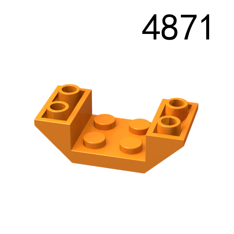 Item No: 4871 Slope, Inverted 45 4 x 2 Double with 2 x 2 Cutout Chinese Compatible with LEGO