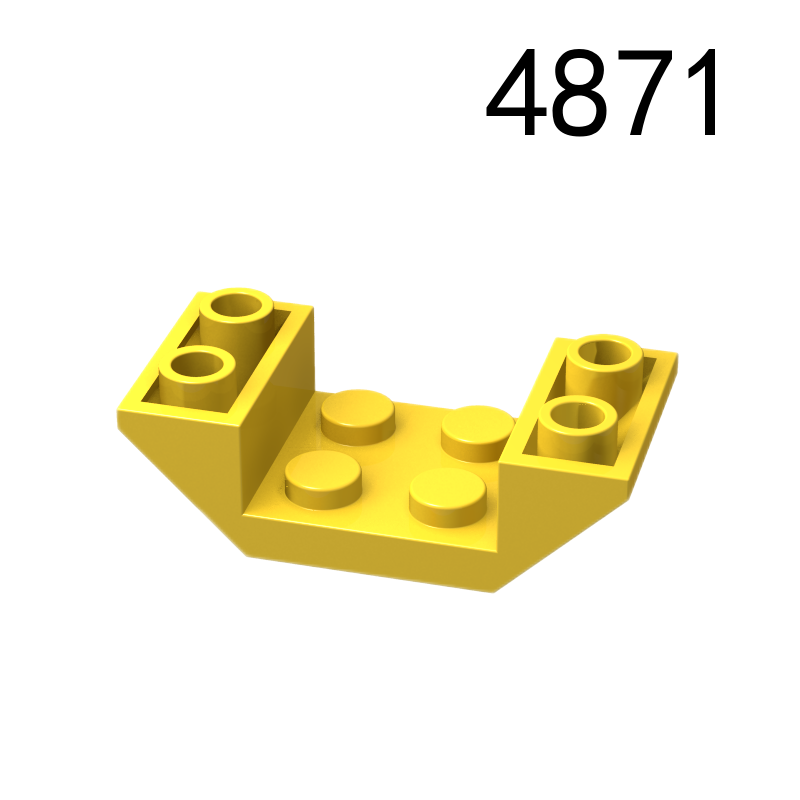 Item No: 4871 Slope, Inverted 45 4 x 2 Double with 2 x 2 Cutout Chinese Compatible with LEGO