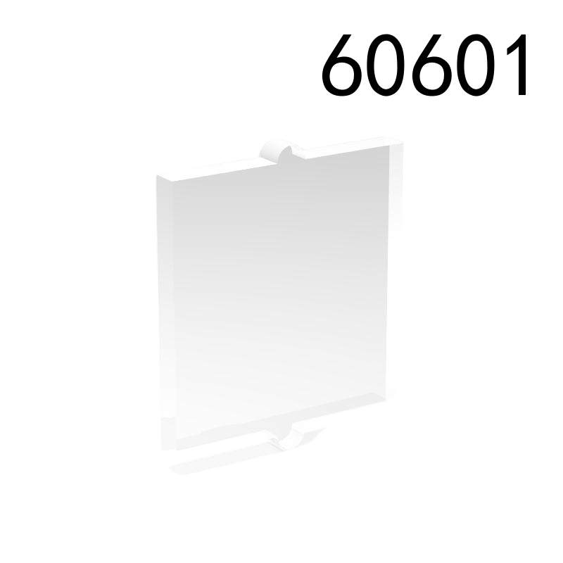 Item No: 60601  Glass for Window 1 x 2 x 2 Flat Front  Alternate Item No: 7179, 35315, 35316, 86209 Chinese Compatible with LEGO