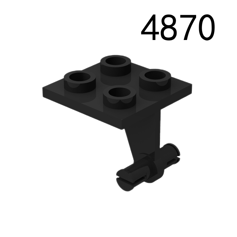 Item No: 4870  Plate, Modified 2 x 2 Thin with Dual Wheels Holder - Split Pins  Alternate Item No: 65361 Chinese Compatible with LEGO