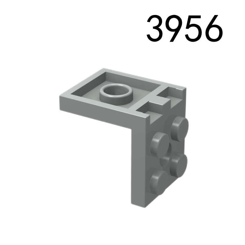 Item No: 3956  Bracket 2 x 2 - 2 x 2 with 2 Holes Alternate Item No: 35262 Chinese Compatible with LEGO