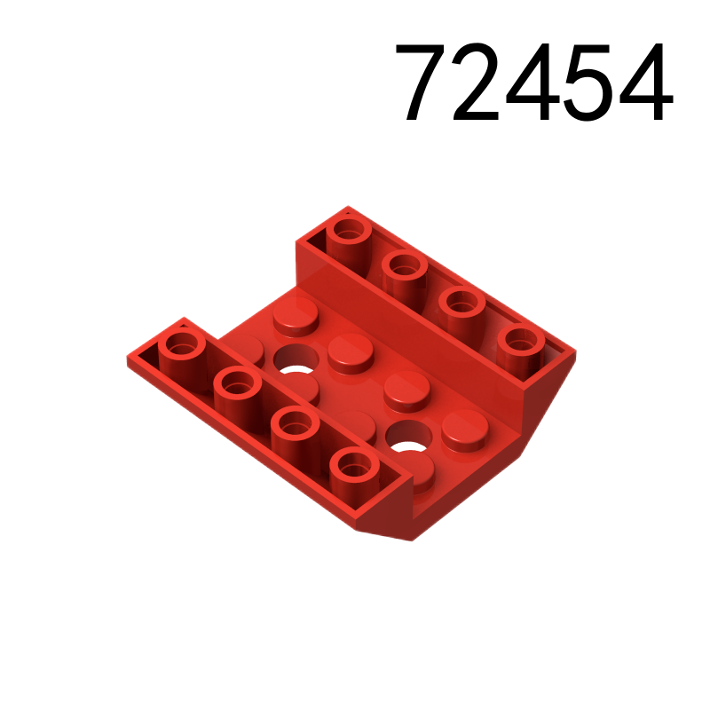 Item No: 72454 Slope, Inverted 45 4 x 4 Double with 2 Holes  Chinese Compatible with LEGO