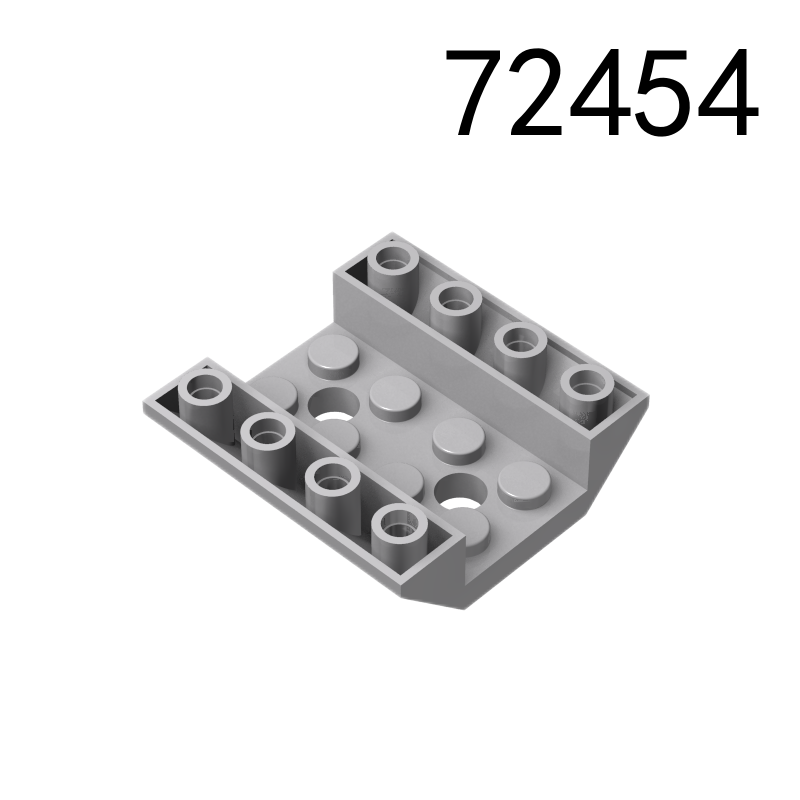 Item No: 72454 Slope, Inverted 45 4 x 4 Double with 2 Holes  Chinese Compatible with LEGO
