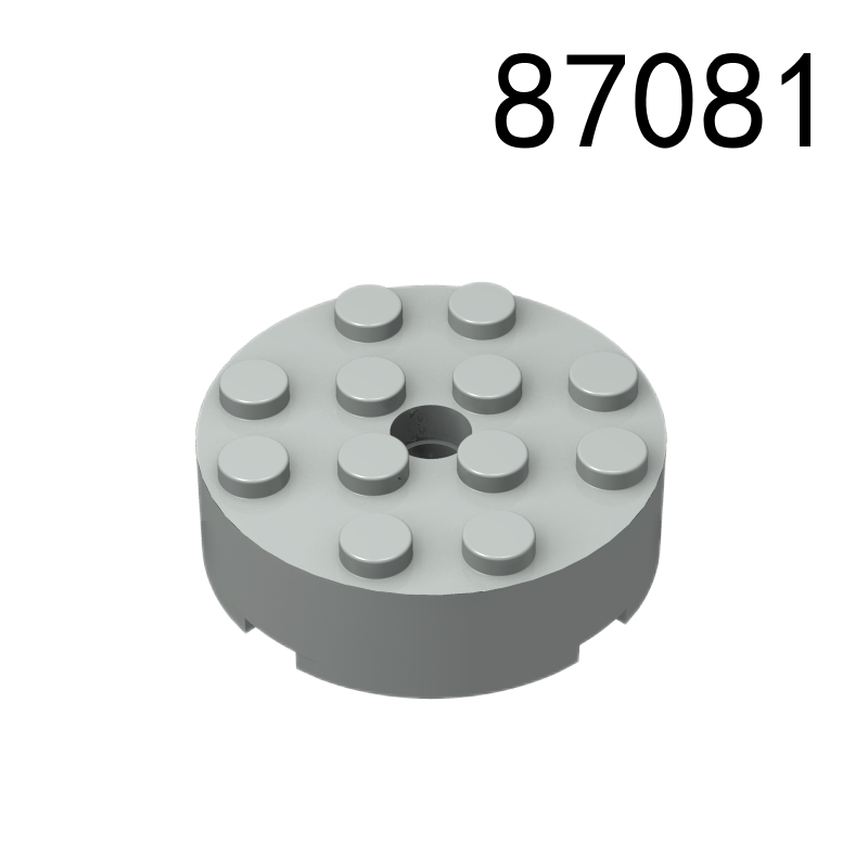 No: 87081  Brick, Round 4 x 4 with Hole Item Chinese Compatible with LEGO