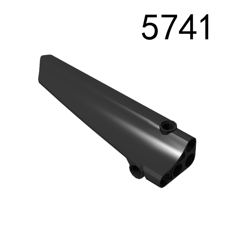 Item No: 5741 Technic, Panel Inverted Fairing #40 Long Smooth, Side A Chinese Compatible with LEGO
