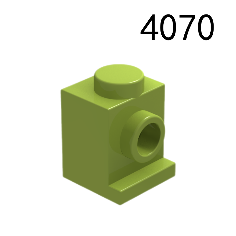 Item No: 4070 Brick, Modified 1 x 1 with Headlight  Alternate Item No: 4070a, 30069, 35388 Chinese Compatible with LEGO