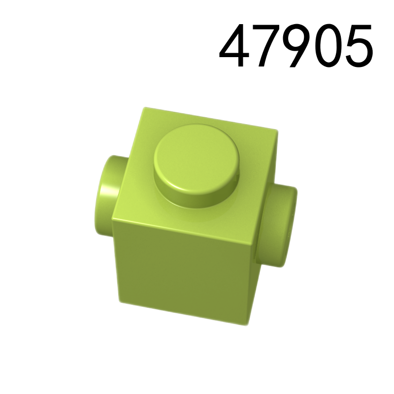 Item No: 47905 Brick, Modified 1 x 1 with Studs on 2 Sides, Opposite Chinese Compatible with LEGO