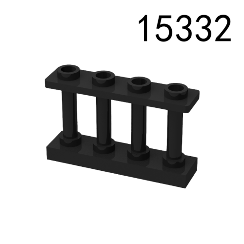 Item No: 15332 Fence 1 x 4 x 2 Spindled with 4 Studs Chinese Compatible with LEGO