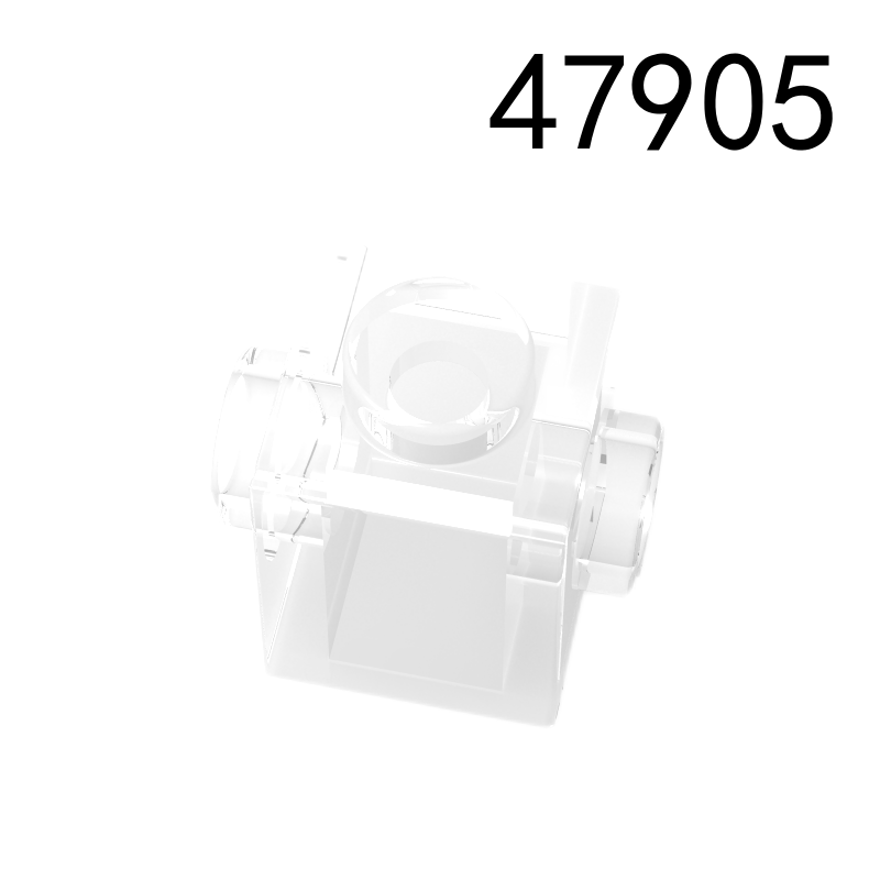 Item No: 47905 Brick, Modified 1 x 1 with Studs on 2 Sides, Opposite Chinese Compatible with LEGO