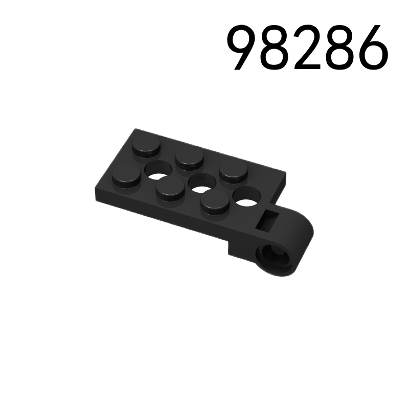 Item No: 98286 Hinge Plate 2 x 4 with Pin Hole and 3 Holes - Top Chinese Compatible with LEGO