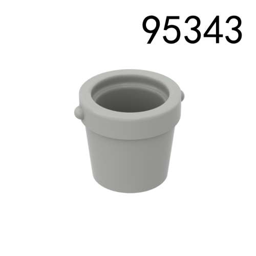 Item No: 95343 Minifigure, Utensil Bucket 1 x 1 x 1 Tapered with Handle Holders Chinese Compatible with LEGO