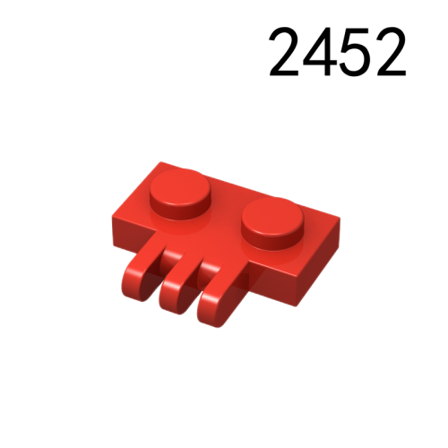 Item No: 2452 Hinge Plate 1 x 2 with 3 Fingers on Side Chinese Compatible with LEGO