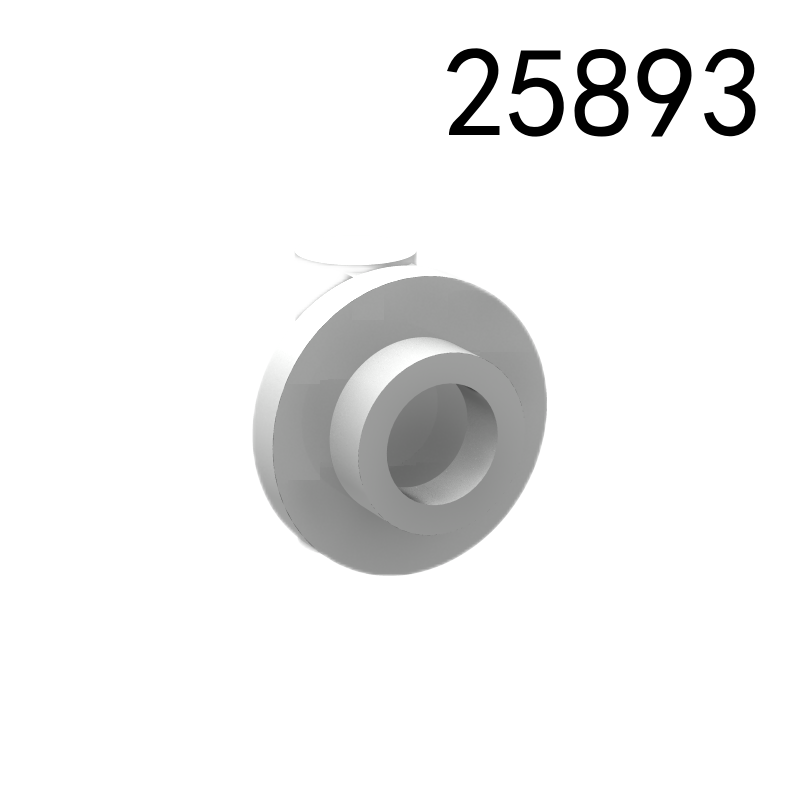 Item No: 25893 Plate, Round 1 x 1 with Bar Handle on Short Stem Chinese Compatible with LEGO