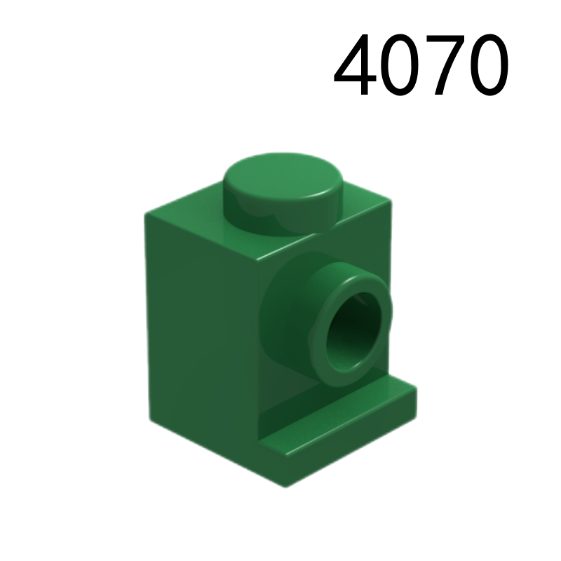 Item No: 4070 Brick, Modified 1 x 1 with Headlight  Alternate Item No: 4070a, 30069, 35388 Chinese Compatible with LEGO