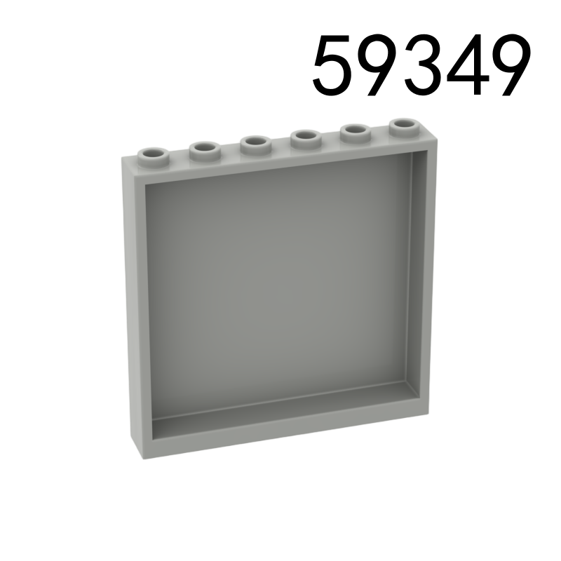 Item No: 59349 Panel 1 x 6 x 5   Alternate Item No: 35286, 59350  Chinese Compatible with LEGO