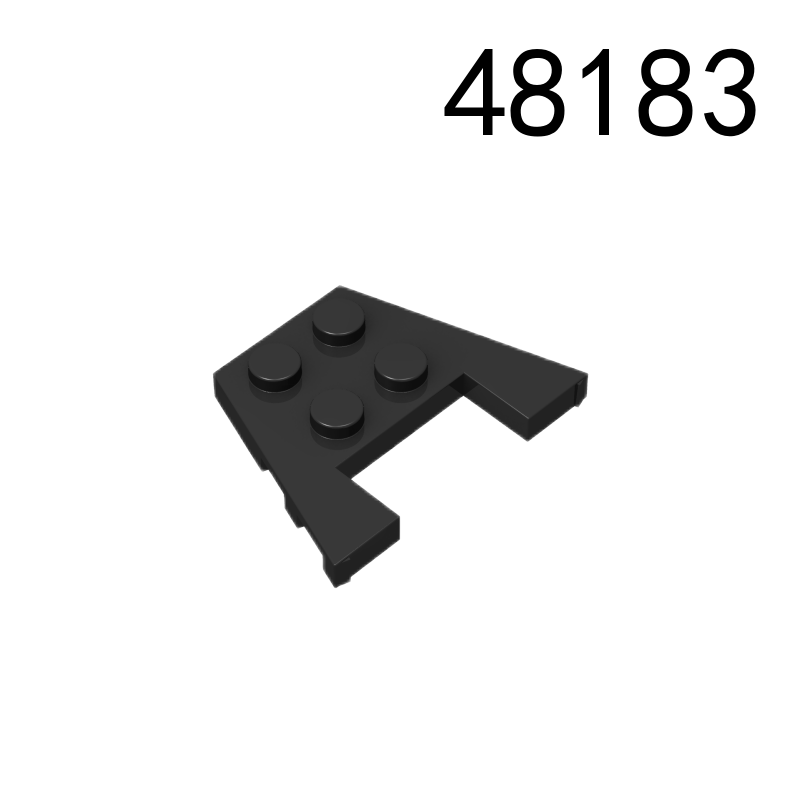 Item No: 48183   Wedge, Plate 3 x 4 with Stud Notches Alternate Item No: 28842, 90194 Chinese Compatible with LEGO