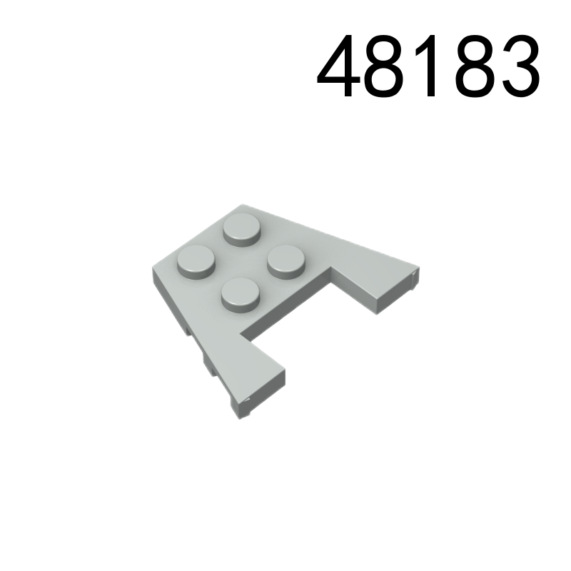 Item No: 48183   Wedge, Plate 3 x 4 with Stud Notches Alternate Item No: 28842, 90194 Chinese Compatible with LEGO